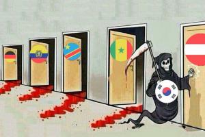 “洪明甫诅咒”！韩国球迷：那些小组赛末轮未帮韩国的，纷纷出局